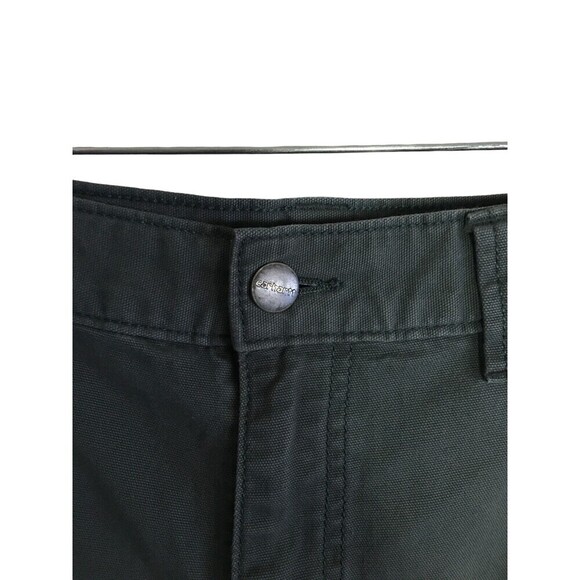 Carhartt Shorts Men's Size 48 Gray Green Relaxed Fit Cotton Blend - Picture 3 of 6
